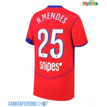 Camisa de time de futebol Paris Saint-Germain Nuno Mendes #25 Replicas 3º Equipamento 2025-26 Manga Curta